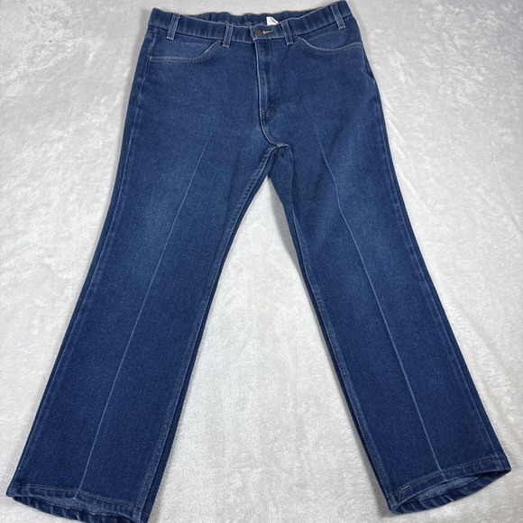 VTG Levi's Jeans 547 Mens 36x30 Med Wash Denim Bootcut 90s Western Rodeo Cowboy - Picture 1 of 8